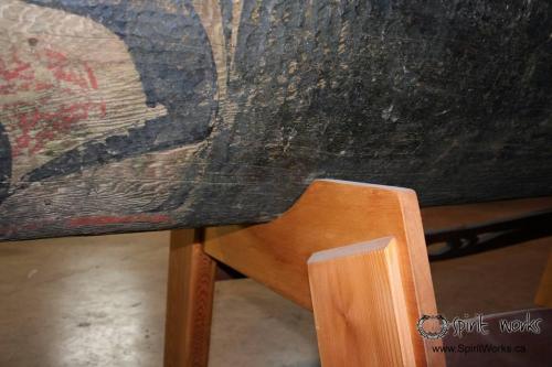  In this case Spirit Works was tasked with designing a supporting structure to display an antique canoe carved by the well respected and iconic Nisga’a artist Norman Tait. 
