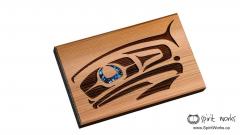 Raven Design Mini Cedar Wall Plaque   Raven Design Mini Cedar Wall Plaque