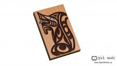 Wolf Design Cedar Mini Wall Plaque   Wolf Design Cedar Mini Wall Plaque