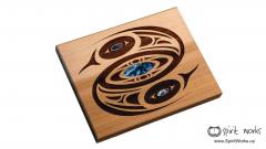 Eagle " The Leader" - Large Cedar Wall Plaque   Eagle " The Leader" - Large Cedar Wall Plaque