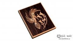 Hummingbird "The Nurturer" - Large Cedar Wall Plaque   Hummingbird "The Nurturer" - Large Cedar Wall Plaque