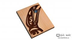  Raven " The Trickster" - Large  Cedar Wall Plaque 