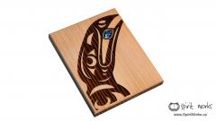 Raven " The Trickster" - Large  Cedar Wall Plaque   Raven " The Trickster" - Large  Cedar Wall Plaque