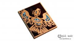 Thunderbird - Large Cedar Wall Plaque   Thunderbird - Large Cedar Wall Plaque